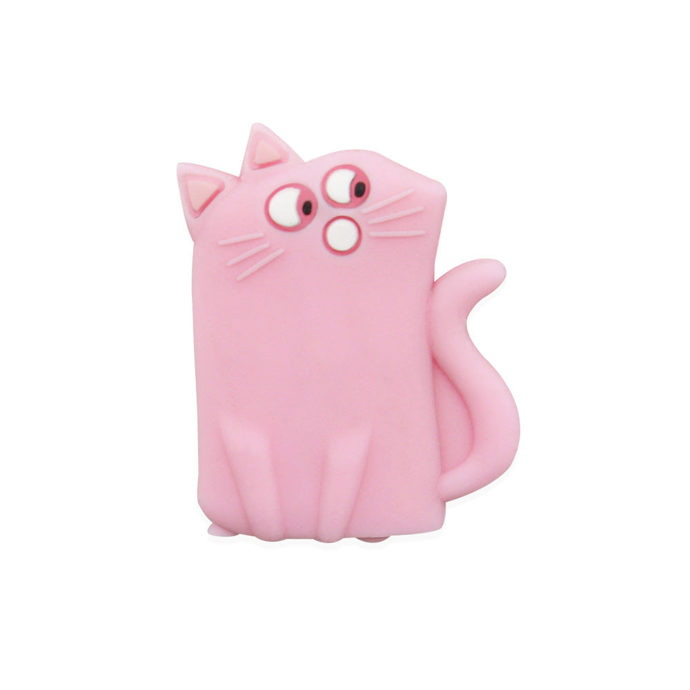 Serie de kitten de 100pcs al por mayor cuentas de silicona